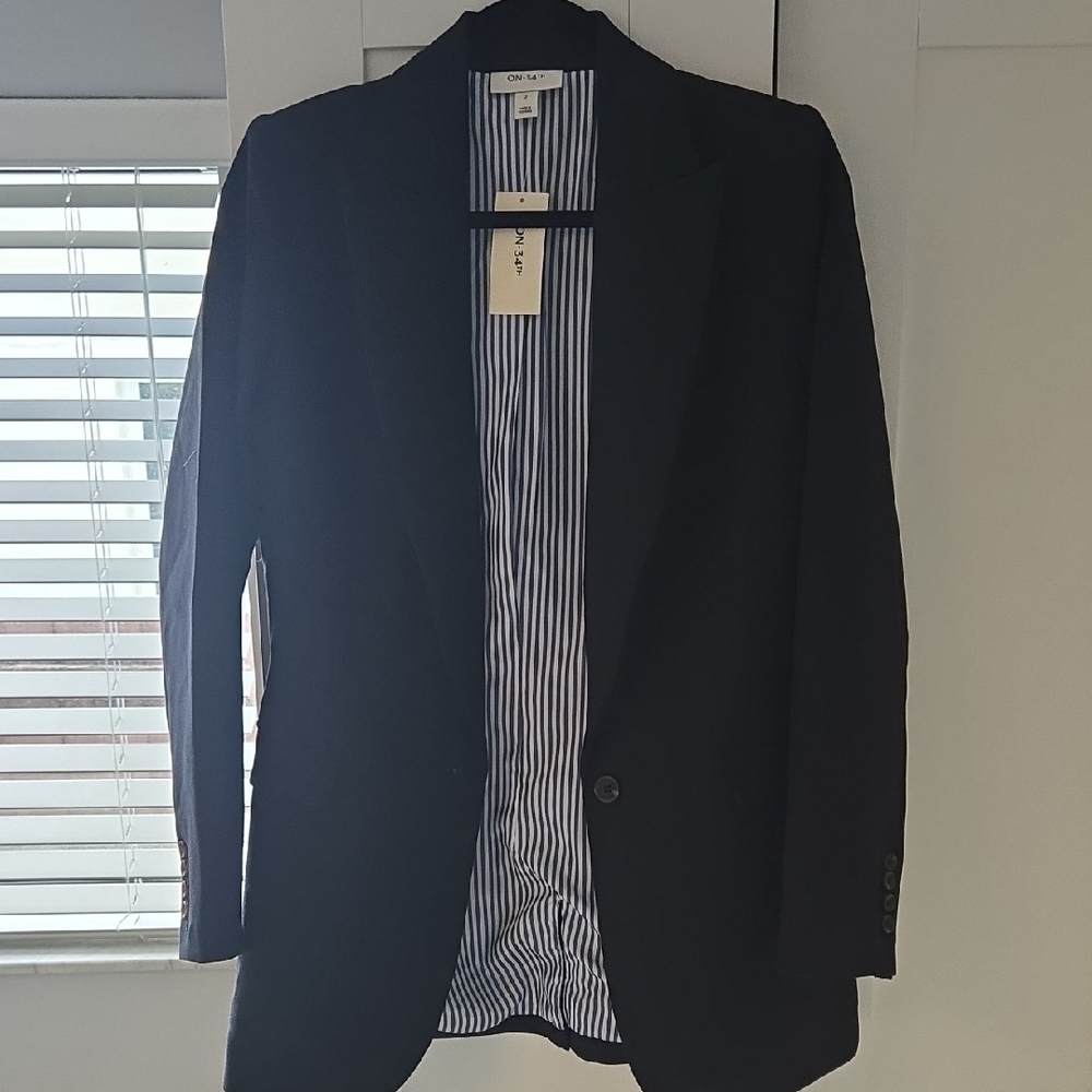 Macy's On 34th Boyfriend Black Blazer